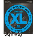 D'Addario ( D'Addario ) струны для бас-гитары черный нейлон Typewound Bass Medium #ETB92[.050-.105]