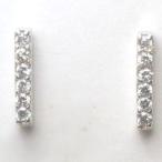 ダイヤモンドピアス 大特価 PT900 0.10ct 0.20ct ラインピアス SIクラス G~Eカラー 無色透明 GOOD~VERYGOOD 誕生日 記念日