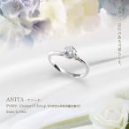 ダイヤモンドリング 中央宝石研究所 鑑定書 pt950 0.52ct 一粒リング 指輪 脇石ダイヤ『ANITA』VVS〜VS〜SIクラス H〜Dカラー 無色透明 GOOD〜EXCELLENT H&amp;C