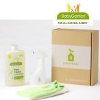 床も安全にお掃除♪ BabyGanics ベビガニックス フロアークリーニングセット(無香料) (3点セット) (フロアクリーナー,スプレーボトル,グローブ)ギフト