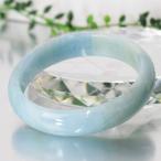 アクアマリン バングル 腕輪 ブレス ブレスレット Bangle アクア aqua 緑柱石 ミルキーアクア パワーストーン 【女性用Lサイズ】