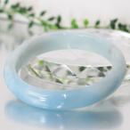 アクアマリン バングル 腕輪 ブレス ブレスレット Bangle アクア aqua 緑柱石 ミルキーアクア 厳選 一点物 【女性用LLサイズ】