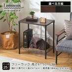 スチールラック 収納 ラック ルミナス ノワール 黒 幅60 2段 奥行40 高さ67.5 スチール 棚 収納ラック おしゃれ ブラック 幅61×奥行41×高67.5cm NO6070-2WDSD