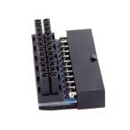 Cablecc ATX24 булавка женский из 24 булавка мужской 90 раз источник питания адаптор основной панель материнская плата ( настольный )PC источник питания ATX 24Pin Fema