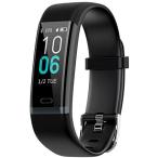 KCDU スマートウォッチ IP68防塵防水 スマートブレスレット血圧計 心拍計 歩数計 活動量計消費カロリー(黒) (黒)