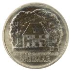  Восточная Германия 1982 год Goethe * house ( Goethe . после 150 anniversary commemoration ) 5 марок белый медная монета 