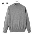 ショッピングカシミア GIM / ジム カシミヤシルク12Gモックネックニット （グレー）