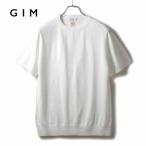 GIM / ジム シーアイランドコットン18G半袖クルーネックニット (オフホワイト)