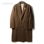 LARDINI/ラルディーニウールアルパカソフトツイードシングルチェスターコート