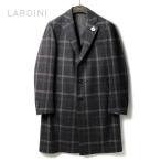 LARDINI/ラルディーニウールカシミヤソフトメルトンチェック柄シングル...