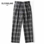 OLD ENGLAND / Старая Англия TALLIA DI DELFINO производства шерсть шелк кашемир soft фланель в клетку 1 плиссировать брюки ( черный × белый )