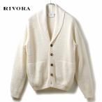 RIVORA/リヴォラコットンシルクペーパーショールカラーニットカーディガン