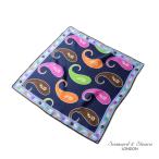 Seaward & Stearn /si- слово &s Turn шелк peiz Lee рисунок pocket square ( темно-синий основа style )