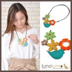 Yahoo! Yahoo!ショッピング(ヤフー ショッピング)メール便送料無料 天然素材 花と鳥のカラフルウッドネックレス N