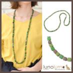 Yahoo! Yahoo!ショッピング(ヤフー ショッピング)メール便送料無料 天然素材 グリーントーンのスクエアウッドネックレス N