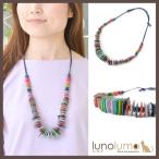 Yahoo! Yahoo!ショッピング(ヤフー ショッピング)メール便送料無料 天然素材 スクエアプレートのカラフルウッドネックレス N