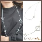 Yahoo! Yahoo!ショッピング(ヤフー ショッピング)メール便送料無料 ネックレス メタル レディース シルバー 白 カジュアル ホワイトメタル ひし形 フレーム N