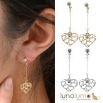 Yahoo! Yahoo!ショッピング(ヤフー ショッピング)メール便送料無料 SALE ピアス レディース メタル ゴールド シルバー ハート 透かし ラインストーン 揺れる ドロップ PI