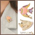 Yahoo! Yahoo!ショッピング(ヤフー ショッピング)メール便送料無料 ブローチ レディース 魚 さかな サカナ メタル ゴールド ピンク キラキラ 可愛い B