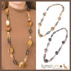 Yahoo! Yahoo!ショッピング(ヤフー ショッピング)メール便送料無料 ネックレス レディース ブラウン ピンク マーブル マーブル柄 ビジュー ボリューム 大ぶり N