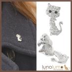 Yahoo! Yahoo!ショッピング(ヤフー ショッピング)メール便送料無料 ピンバッチ ラペルピン ピンブローチ タックピン 猫 ねこ ネコ メタル シルバー キラキラ B