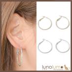 Yahoo! Yahoo!ショッピング(ヤフー ショッピング)メール便送料無料 SALE フープピアス メタル レディース ゴールド シルバー 表面加工 ピアス キラキラ PI