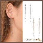 Yahoo! Yahoo!ショッピング(ヤフー ショッピング)メール便送料無料 SALE イヤリング レディース ラインストーン ゴールド シルバー オーバル チェーン ロングイヤリング E