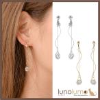 Yahoo! Yahoo!ショッピング(ヤフー ショッピング)メール便送料無料 イヤリング キュービックジルコニア レディース メタル ゴールド シルバー ウェーブ 螺旋 E