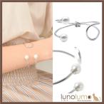 Yahoo! Yahoo!ショッピング(ヤフー ショッピング)メール便送料無料 ブレスレット バングル レディース パール メタル シルバー カジュアル 大ぶり P