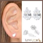 Yahoo! Yahoo!ショッピング(ヤフー ショッピング)メール便送料無料 キュービックジルコニア ピアス レディース メタル シルバー しずく 雫 キラキラ シンプル PI