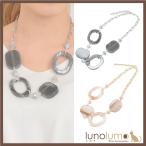 Yahoo! Yahoo!ショッピング(ヤフー ショッピング)メール便送料無料 ネックレス ショートネックレス レディース 大ぶり ボリューム ベージュ グレー 個性的 お洒落 N