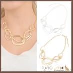 Yahoo! Yahoo!ショッピング(ヤフー ショッピング)メール便送料無料 ネックレス ショートネックレス レディース メタル ゴールド シルバー 艶消し マット加工 N