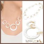 Yahoo! Yahoo!ショッピング(ヤフー ショッピング)メール便送料無料 ネックレス ショートネックレス レディース メタル ゴールド シルバー サークル 艶消し N