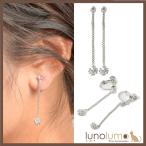 Yahoo! Yahoo!ショッピング(ヤフー ショッピング)メール便送料無料 キュービックジルコニア イヤリング レディース メタル シルバー ドロップ 揺れる E