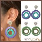 Yahoo! Yahoo!ショッピング(ヤフー ショッピング)メール便送料無料 イヤリング レディース ウッド 木 天然素材 サークル バイカラー エスニック 大ぶり E