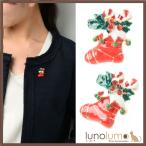 Yahoo! Yahoo!ショッピング(ヤフー ショッピング)メール便送料無料 クリスマス ピンブローチ ラペルピン ピンバッチ サンタ ブーツ キャンディケイン B