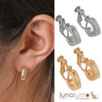 Yahoo! Yahoo!ショッピング(ヤフー ショッピング)メール便送料無料 イヤリング レディース メタル ゴールド シルバー 艶消し マット加工 小さめ シンプル スクエア E