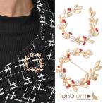 Yahoo! Yahoo!ショッピング(ヤフー ショッピング)メール便送料無料 ブローチ パール メタル ゴールド 艶消し アンティーク エンブレム 紋章 大きめ カジュアル B