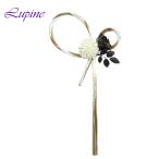 Lupine お正月飾り 和モダン　お正月 リース　ゴールド ブラック シック おしゃれ 大人 しめ縄　しめ飾り s5-wg