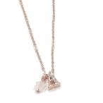  розовое золото initial подвеска A