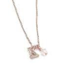  розовое золото initial подвеска K