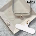 スマホショルダー ストラップホルダー ショルダー ホルダー 透明 クリア 雲 かわいい おしゃれ 上品 全機種対応 肩掛け 斜めがけ iPhone Android ルピス lupis