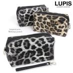 Yahoo! Yahoo!ショッピング(ヤフー ショッピング)ポーチ 化粧ポーチ コスメポーチ スクエアポーチ レオパード 小物入れ ストラップ付 ヒョウ柄 ルピス lupis