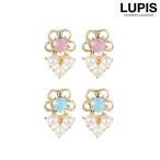 Yahoo! Yahoo!ショッピング(ヤフー ショッピング)ピアス フラワー パール プチ ピンク ブルー ルピス lupis