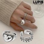  кольцо женский кольцо объем модный цепь Heart серебряный античный rupislupis