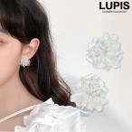 イヤリング レディース フラワー クリア かわいい 夏 シンプル ペタル ルピス