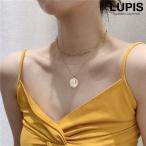 Yahoo! Yahoo!ショッピング(ヤフー ショッピング)ネックレス レディース コイン メダイ チェーン 2連 レイヤード ボリューム メタル ゴールド カジュアル おしゃれ ルピス lupis