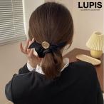 シュシュ ヘアゴム ヘアアクセサリー シーリングスタンプ シーリング 高見え 高級感 大人 おしゃれ シンプル ヘアアレンジ ポニー 韓国 40代 ルピス lupis