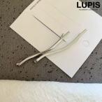 ヘアアクセサリー ヘアピン アメリカピン アメピン シンプル ニュアンスライン 変形 こなれ感 おしゃれ かわいい メタル シルバー 韓国 韓国っぽ lupis ルピス