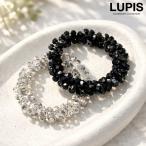 ヘアアクセサリー ヘアゴム ビジュー ビーズ キラキラ 上品 エレガント 華やか オケージョン オフィス ポニー まとめ髪 韓国 韓国っぽ lupis ルピス